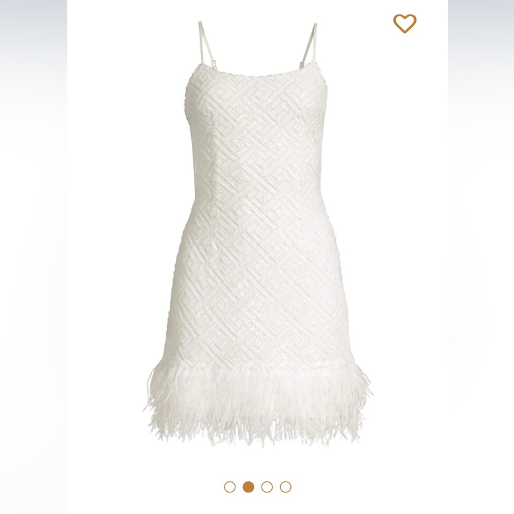 Elliatt Petrea Feather Mini Dress NWT
